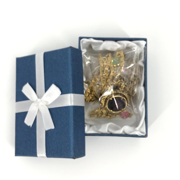 Goldette Vintage Signed 3 Strand Spinner Necklace - Picture 9 of 9